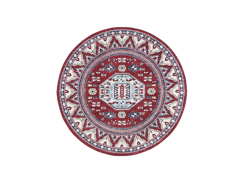 Tapis Rouge/Bleu 201 X 201 cm - Kara