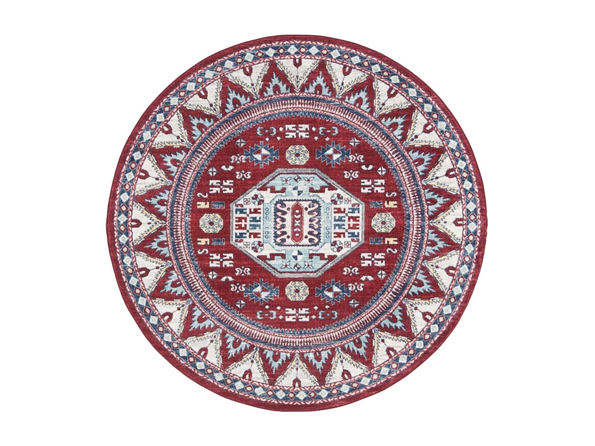 Tapis Rouge/Bleu 201 X 201 cm - Kara