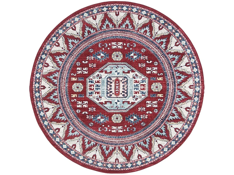 Tapis Rouge/Bleu 201 X 201 cm - Kara