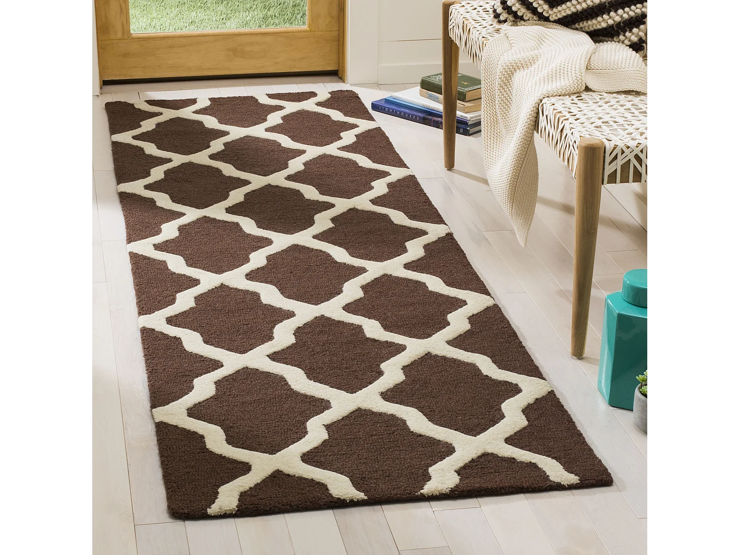 Tapis Marron/Neutre 76 X 183 cm - Ava