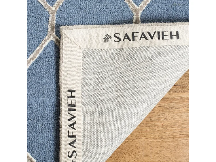 Tapis Bleu Marine/Neutre 91 X 152 cm - Augusta