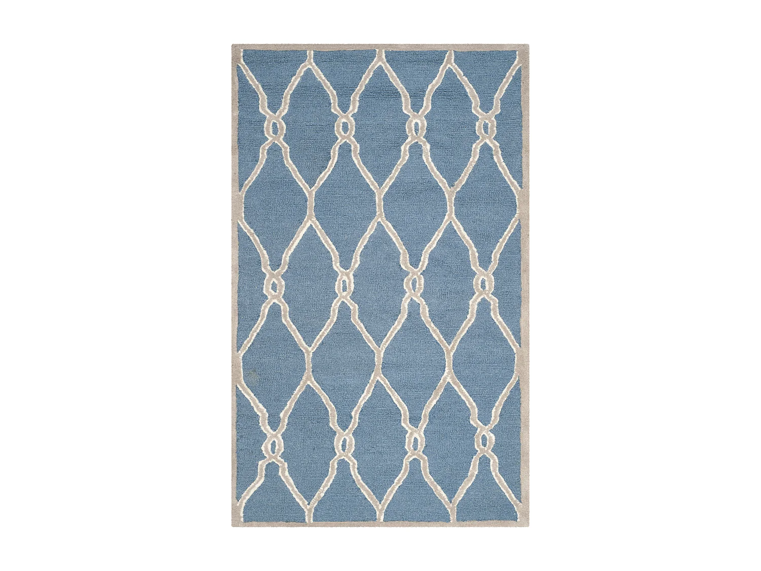 Tapis Bleu Marine/Neutre 91 X 152 cm - Augusta