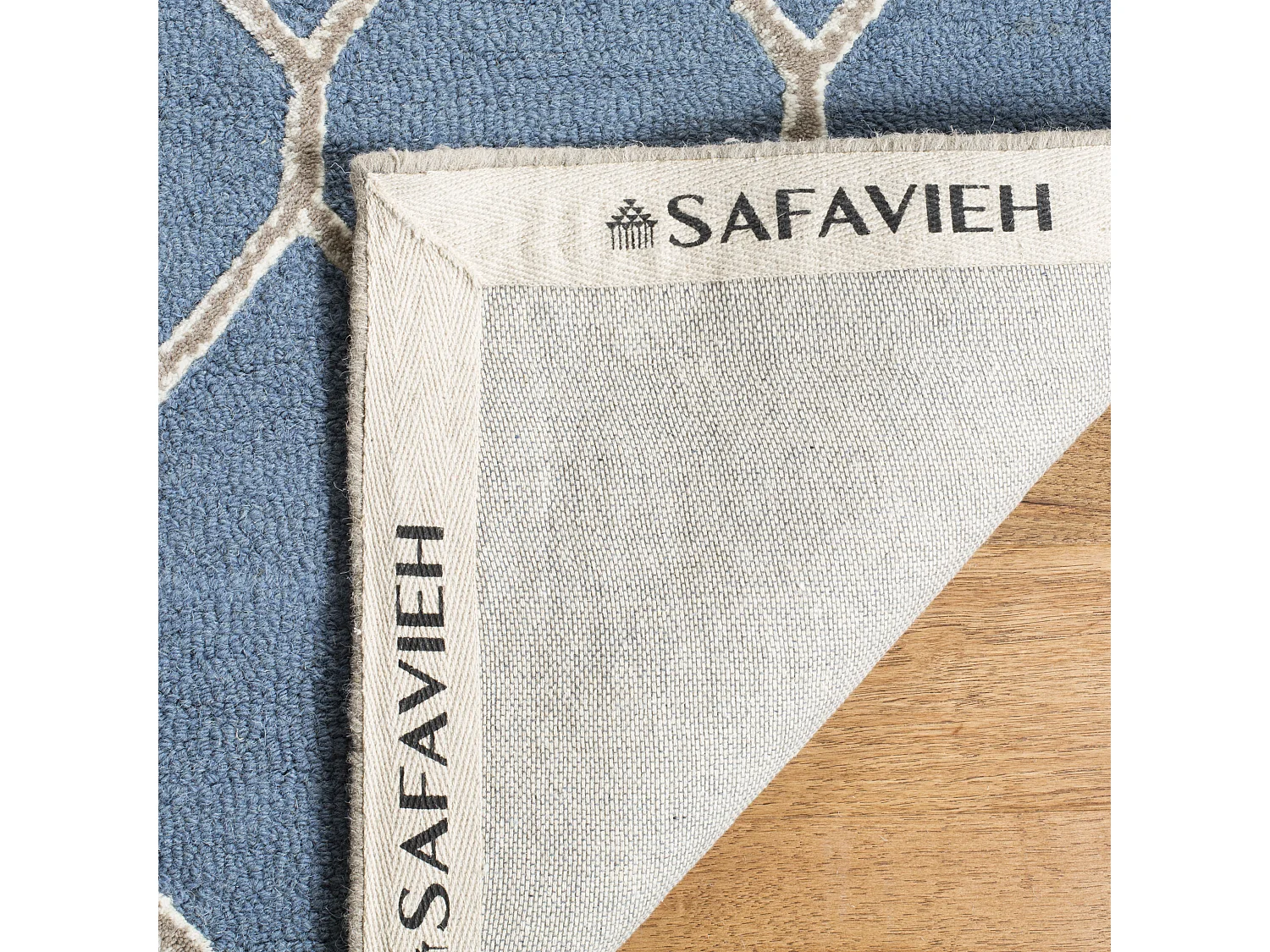 Tapis Bleu Marine/Neutre 91 X 152 cm - Augusta