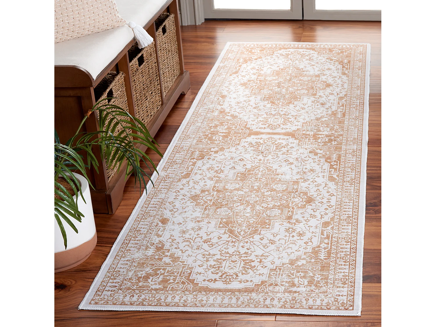 Tapis Beige/Or 76 X 244 cm - Briella