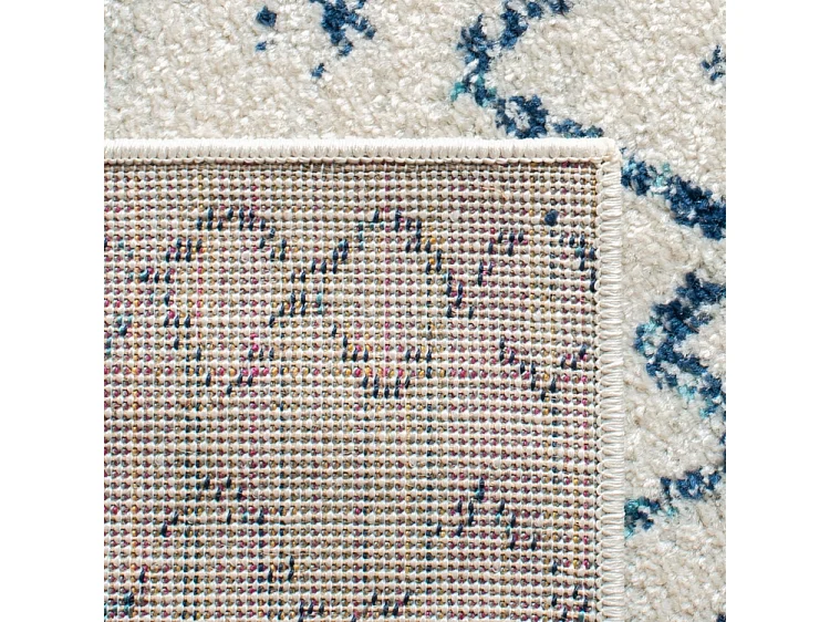 Tapis Neutre/Bleu Marine 91 X 152 cm - Skylar