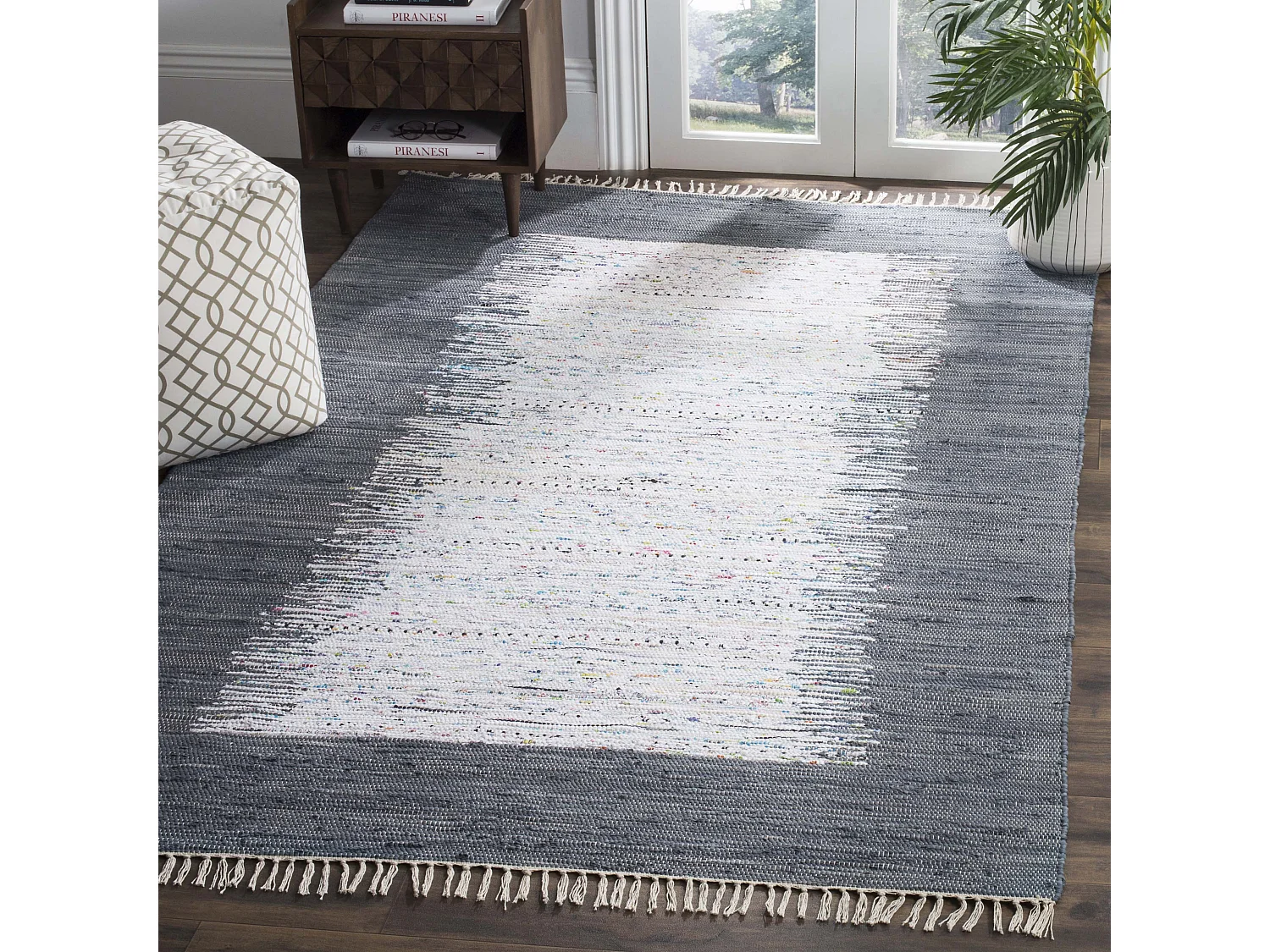 Tapis Neutre/Gris 122 X 183 cm - Saltillo