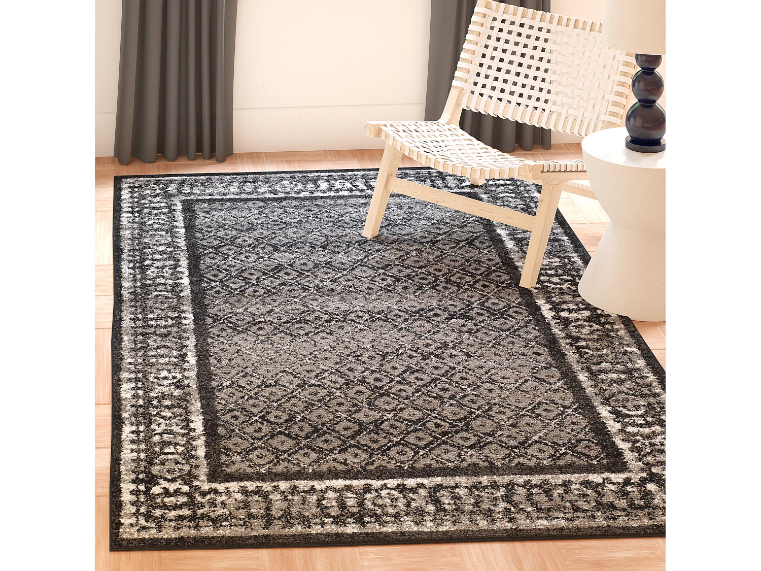 Tapis Noir 91 X 152 cm - Royce