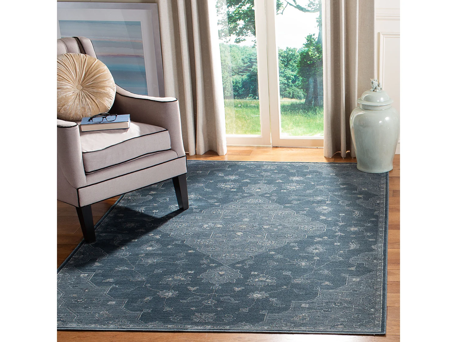 Tapis Bleu 122 X 183 cm - Isobel