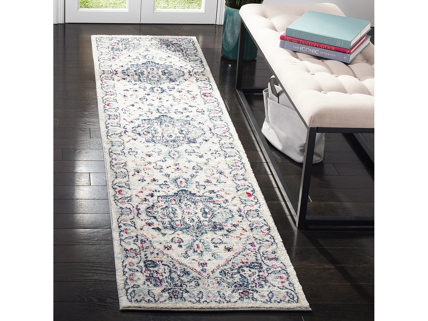 Tapis Bleu/Rose 61 X 244 cm - Margaret