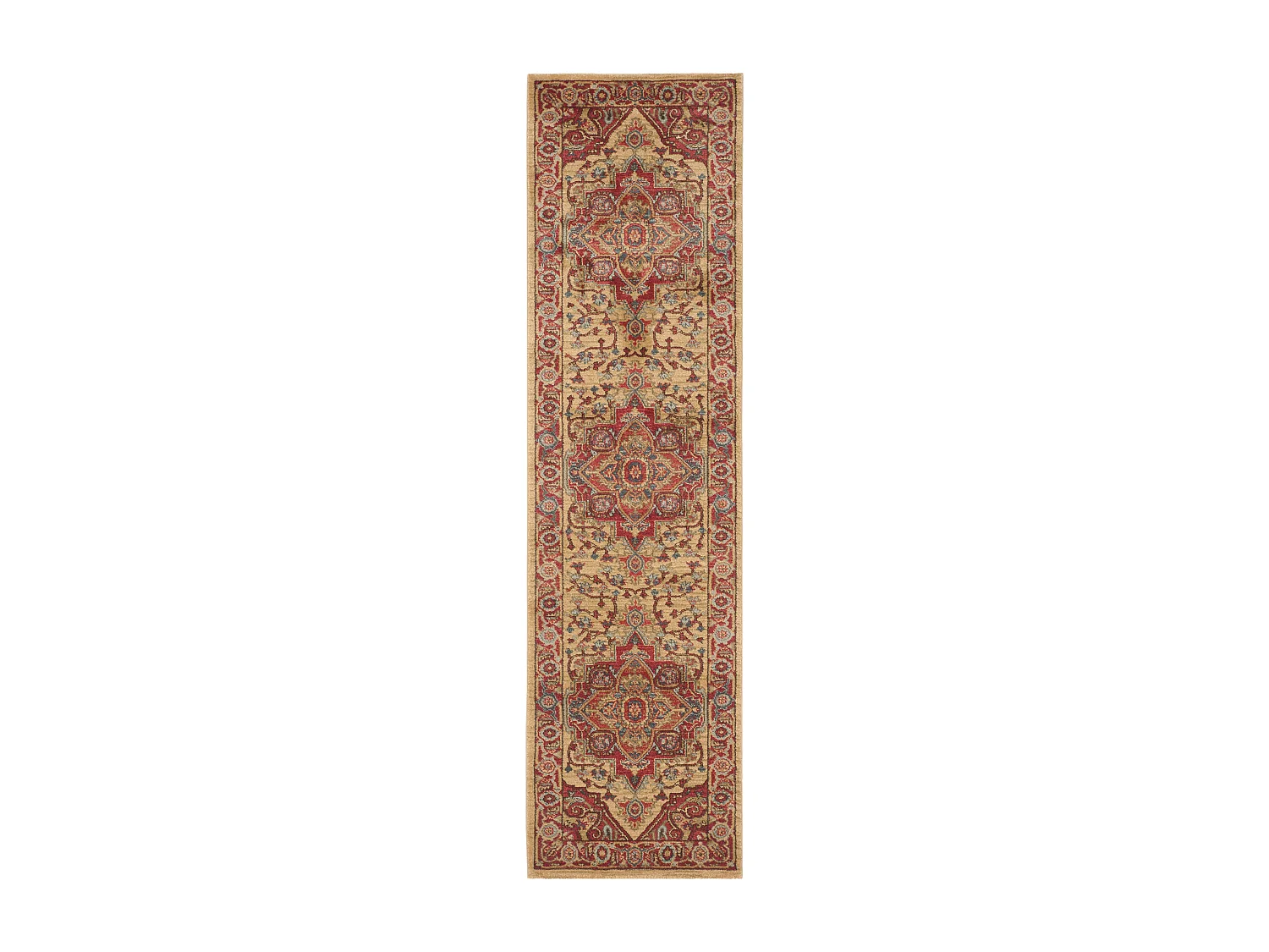Tapis Rouge/Neutre 66 X 244 cm - Julianna