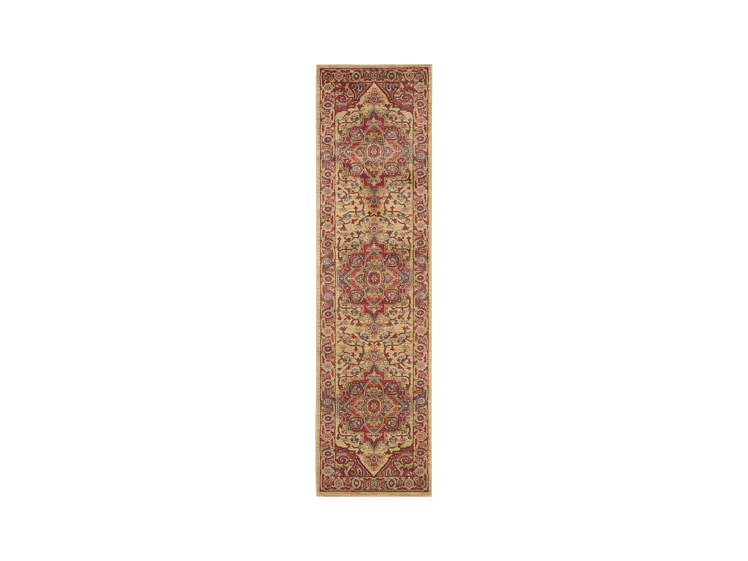 Tapis Rouge/Neutre 66 X 244 cm - Julianna