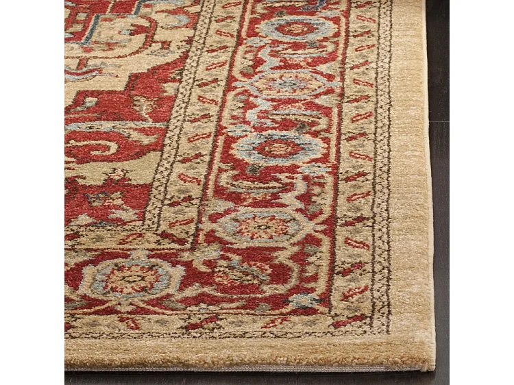 Tapis Rouge/Neutre 66 X 244 cm - Julianna