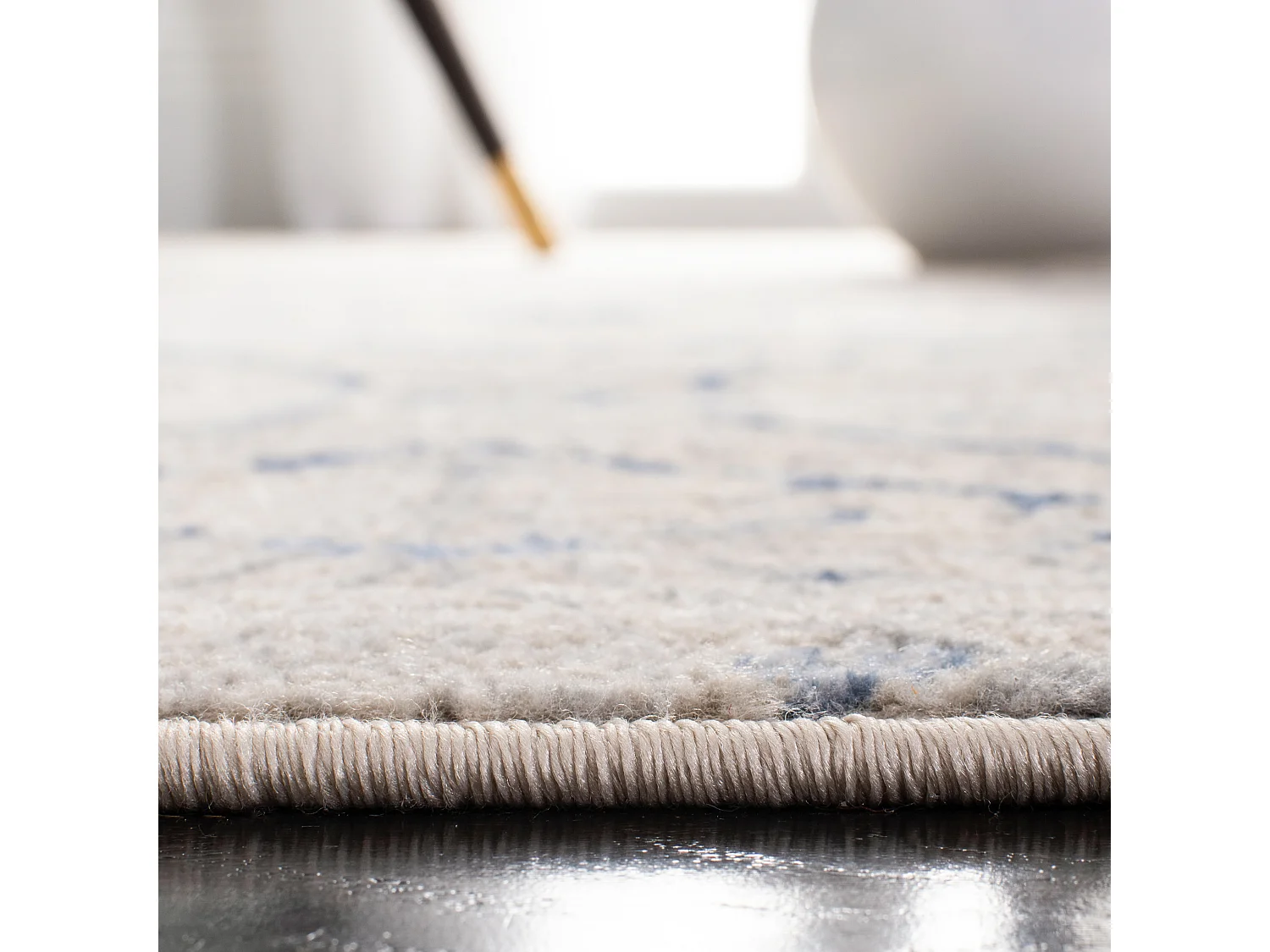 Tapis Gris/Bleu 91 X 152 cm - Camille