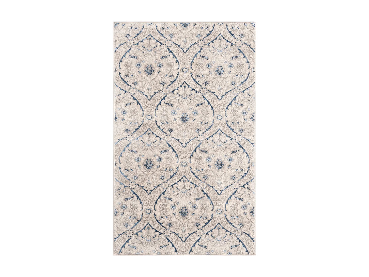 Tapis Gris/Bleu 91 X 152 cm - Camille