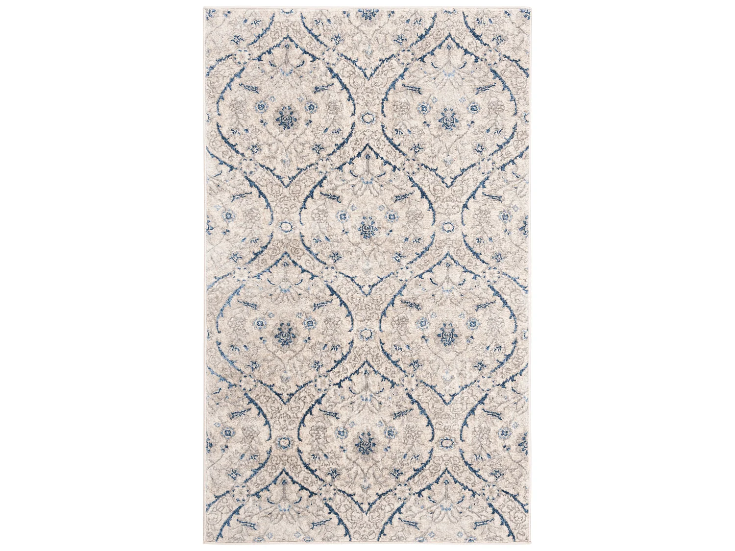 Tapis Gris/Bleu 91 X 152 cm - Camille