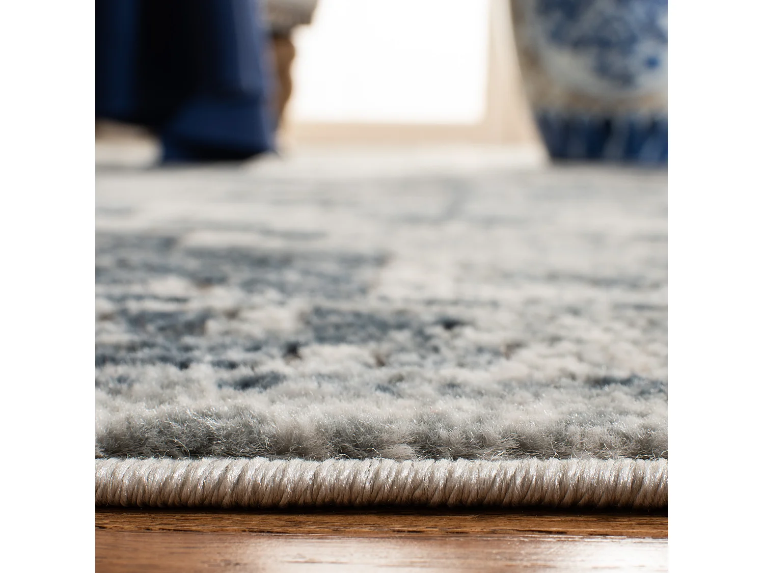 Tapis Bleu Marine/Neutre 91 X 152 cm - Raegan