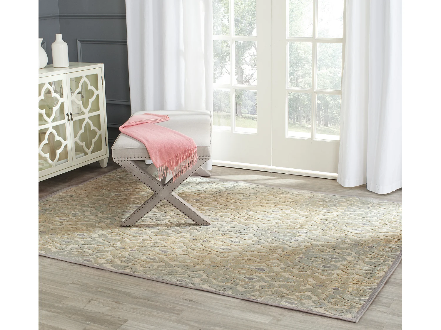 Tapis Gris/Multicolore 122 X 170 cm - Dandi