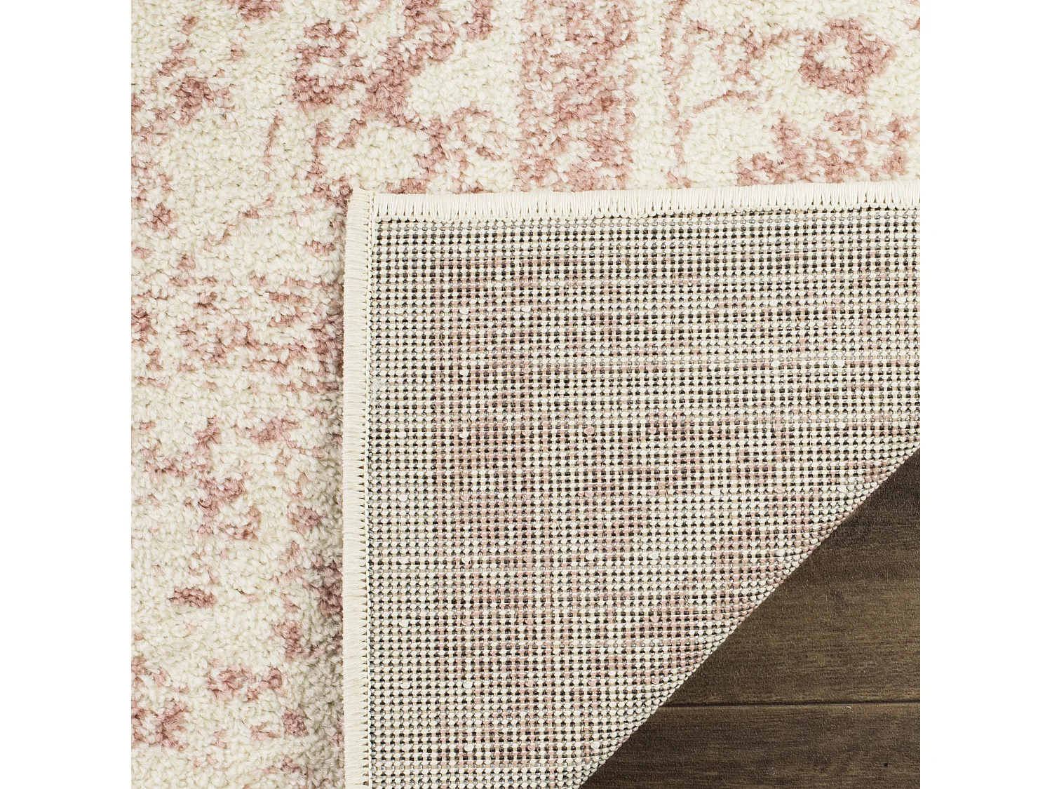 Tapis Neutre/Rose 76 X 244 cm - Lucinda