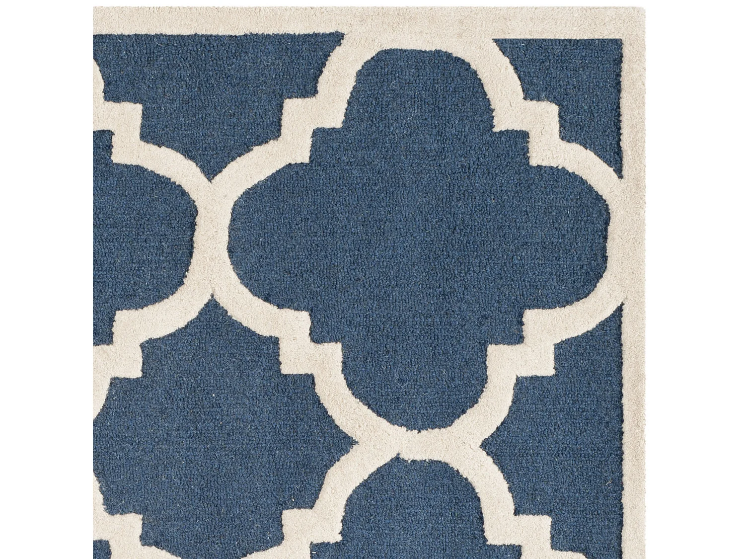 Tapis Bleu Marine/Neutre 91 X 152 cm - Lenora