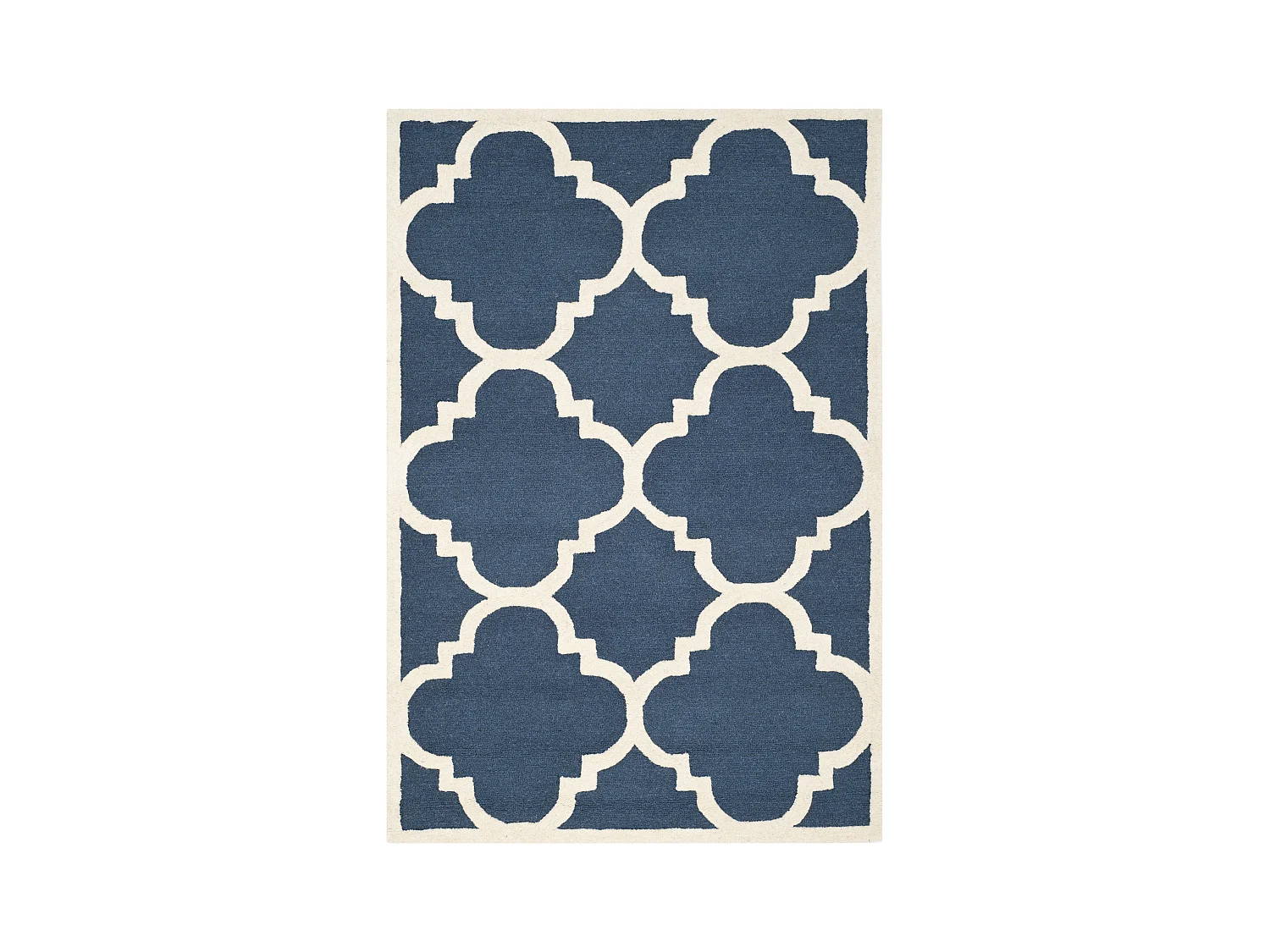 Tapis Bleu Marine/Neutre 91 X 152 cm - Lenora