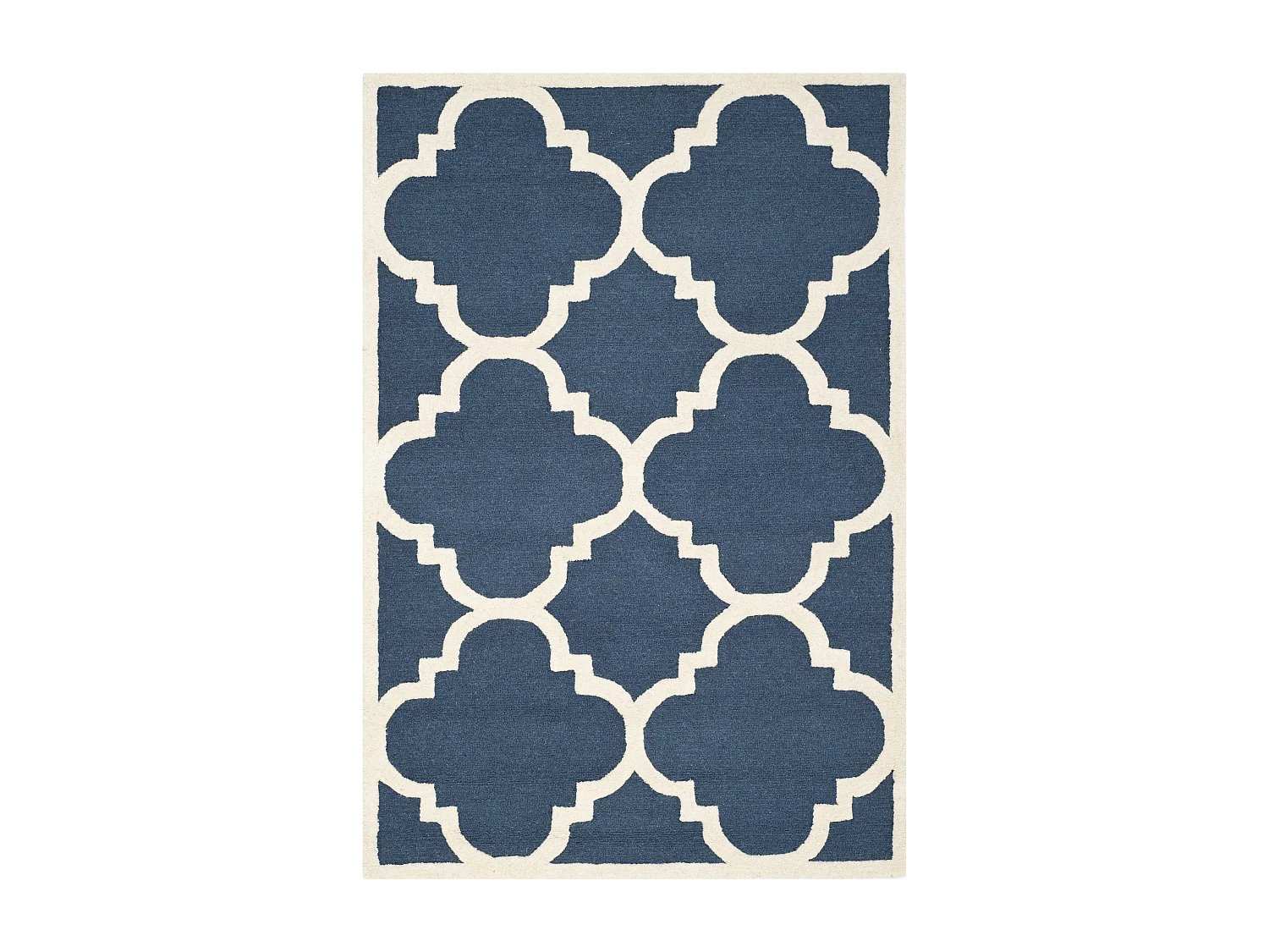 Tapis Bleu Marine/Neutre 91 X 152 cm - Lenora