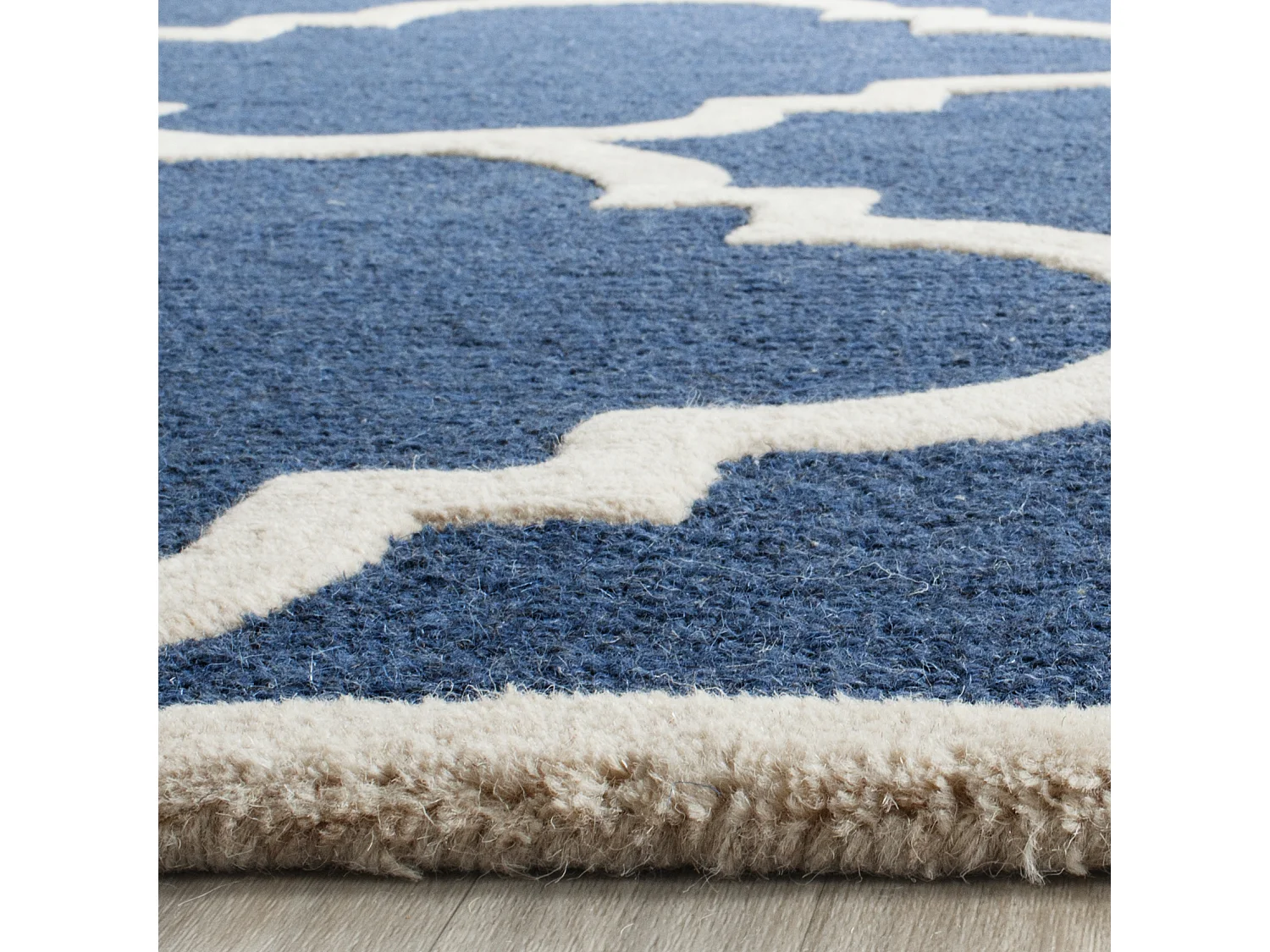 Tapis Bleu Marine/Neutre 91 X 152 cm - Lenora