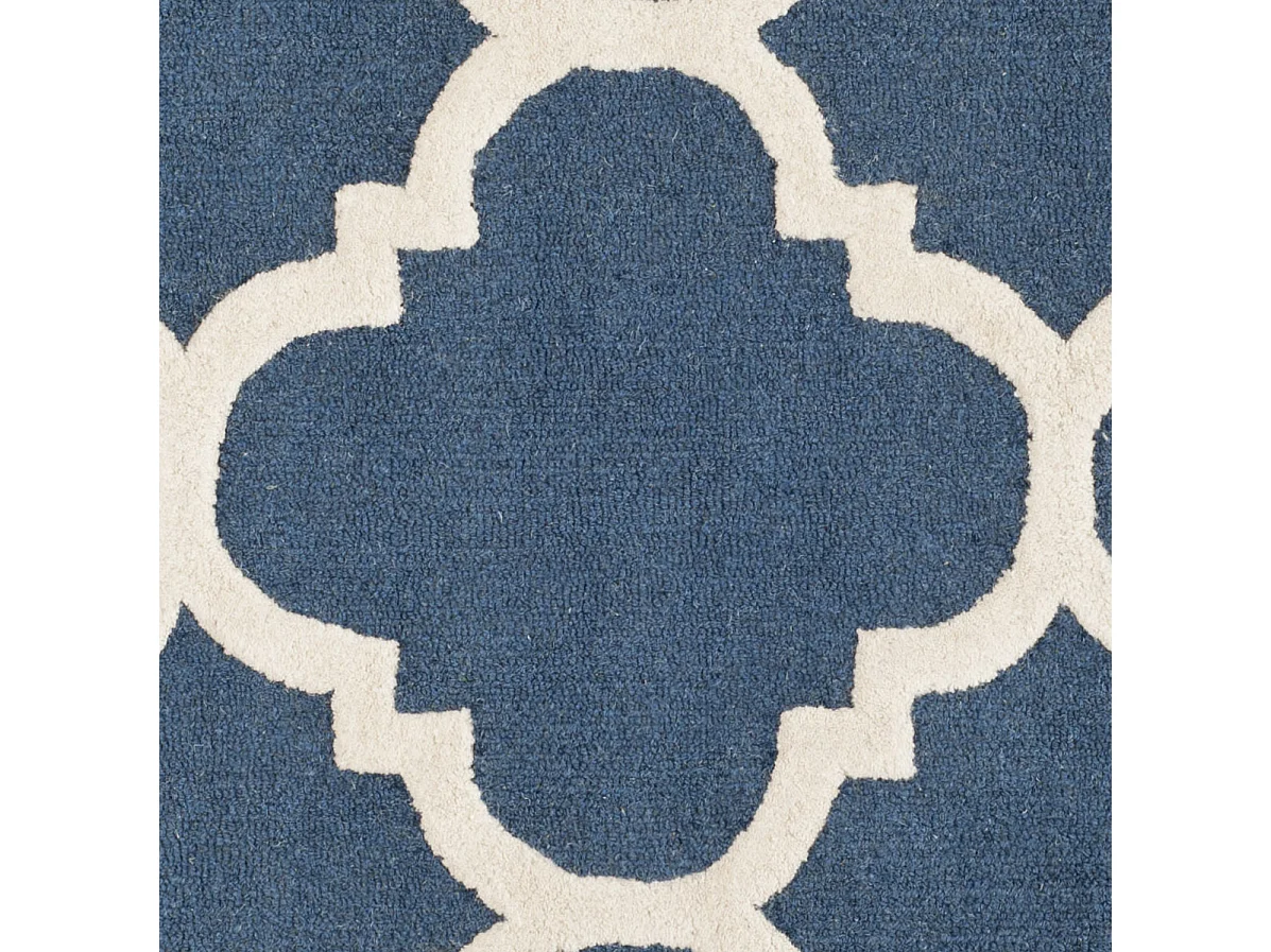 Tapis Bleu Marine/Neutre 91 X 152 cm - Lenora