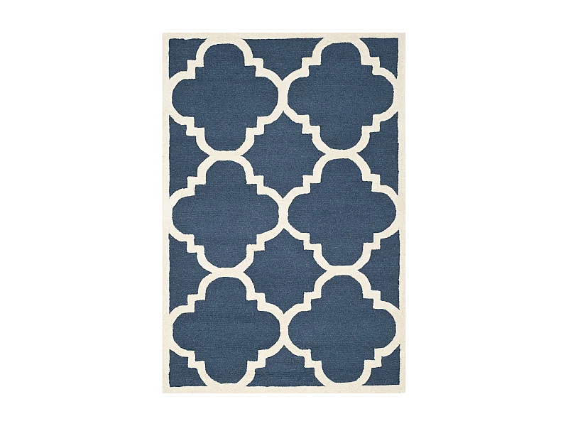 Tapis Bleu Marine/Neutre 91 X 152 cm - Lenora