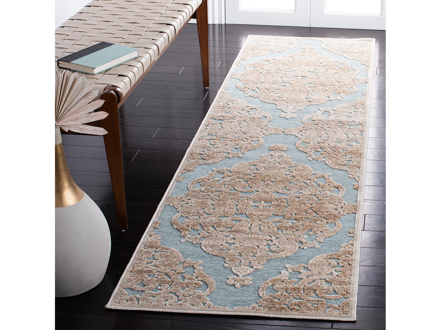 Tapis Neutre/Bleu 66 X 244 cm - Marigot
