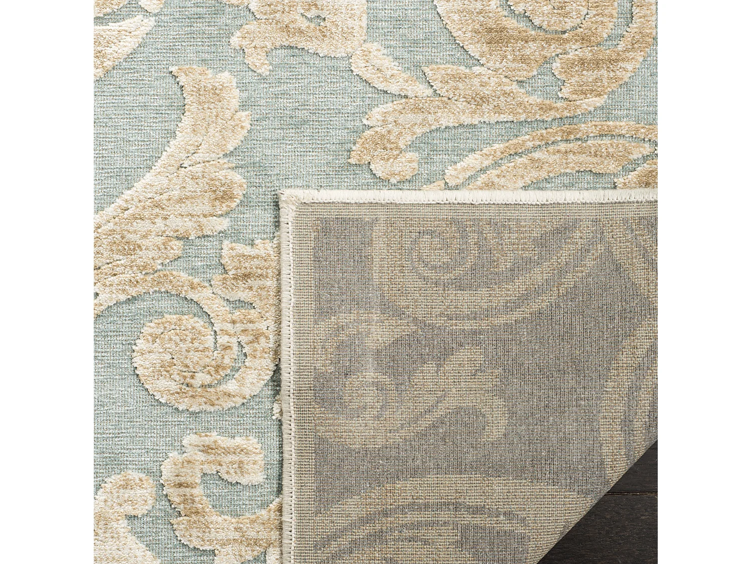 Tapis Neutre/Bleu 66 X 244 cm - Marigot