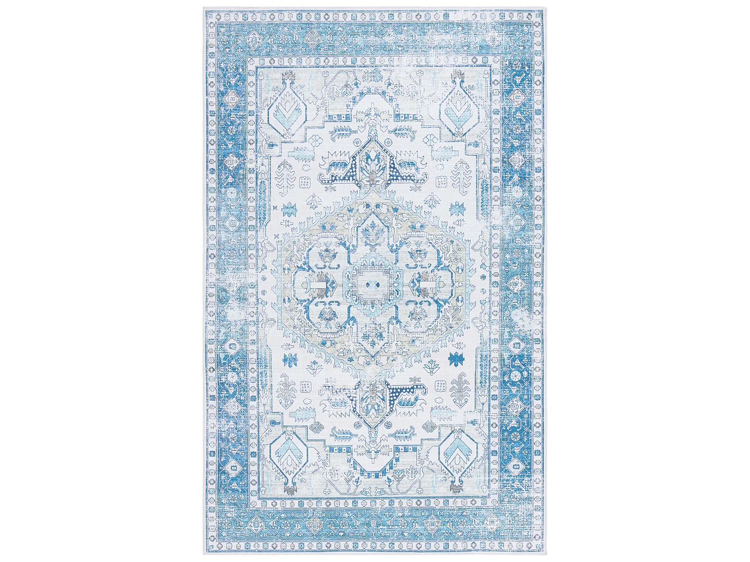 Tapis Beige/Bleu 244 X 305 cm - Lipa