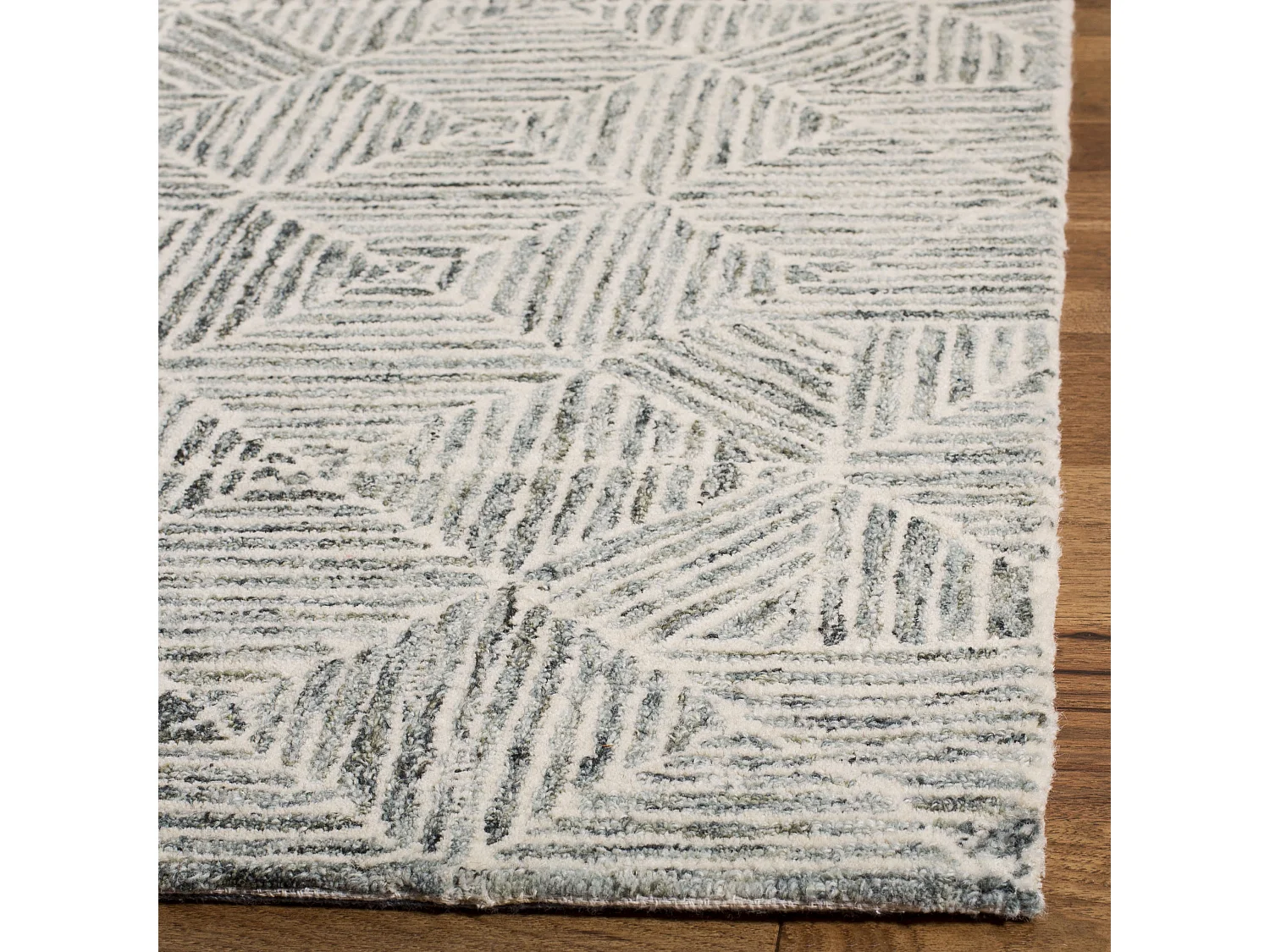 Tapis Vert/Ivoire 91 X 152 cm - Azure