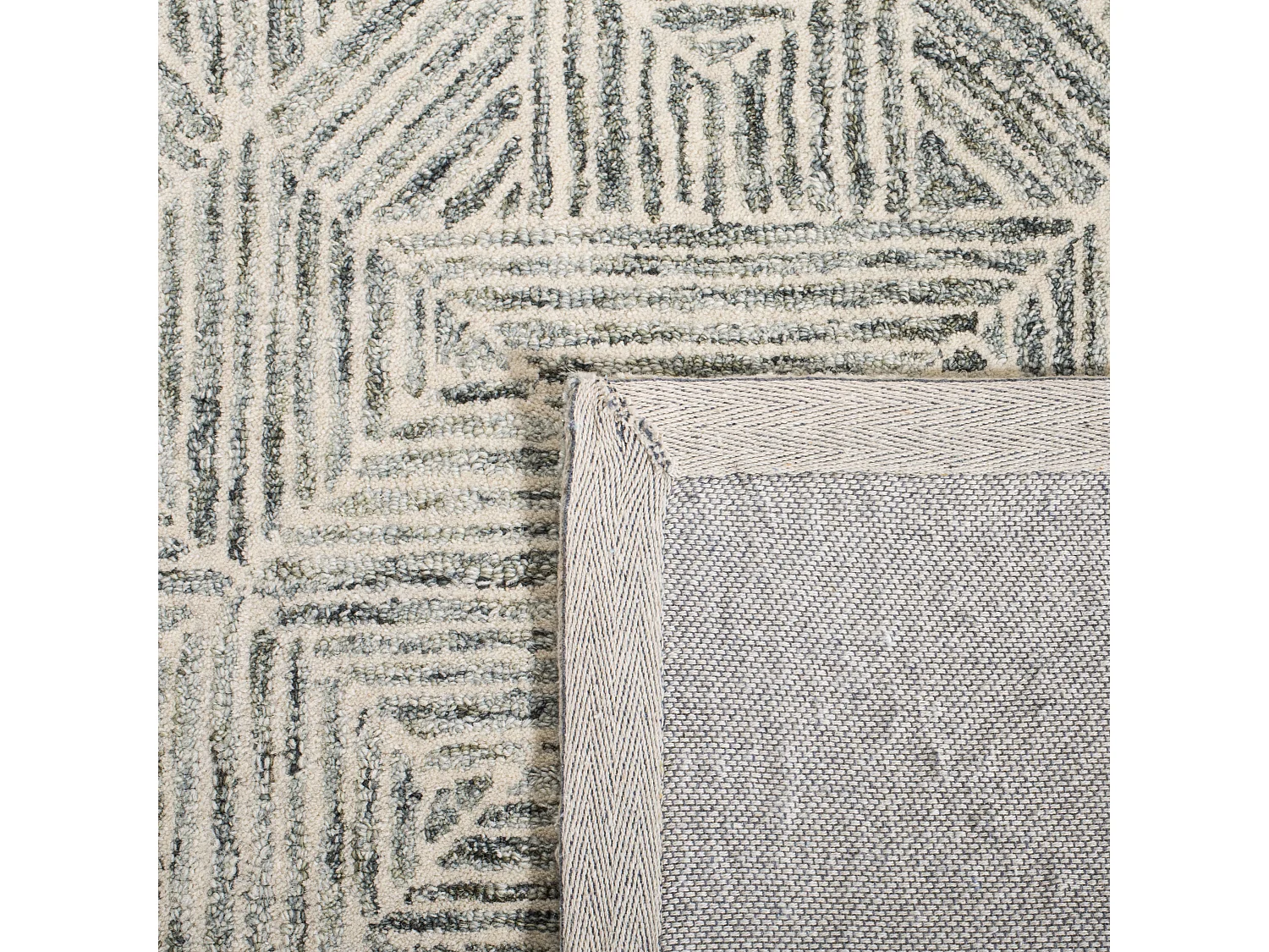 Tapis Vert/Ivoire 91 X 152 cm - Azure