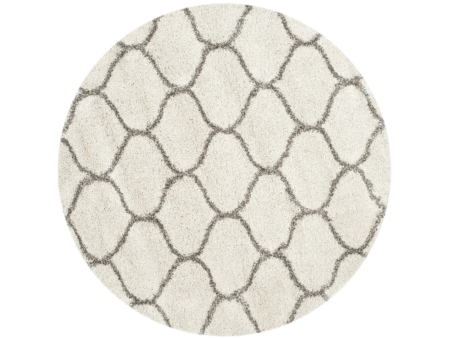 Tapis Neutre/Gris 213 X 213 cm - Zoey