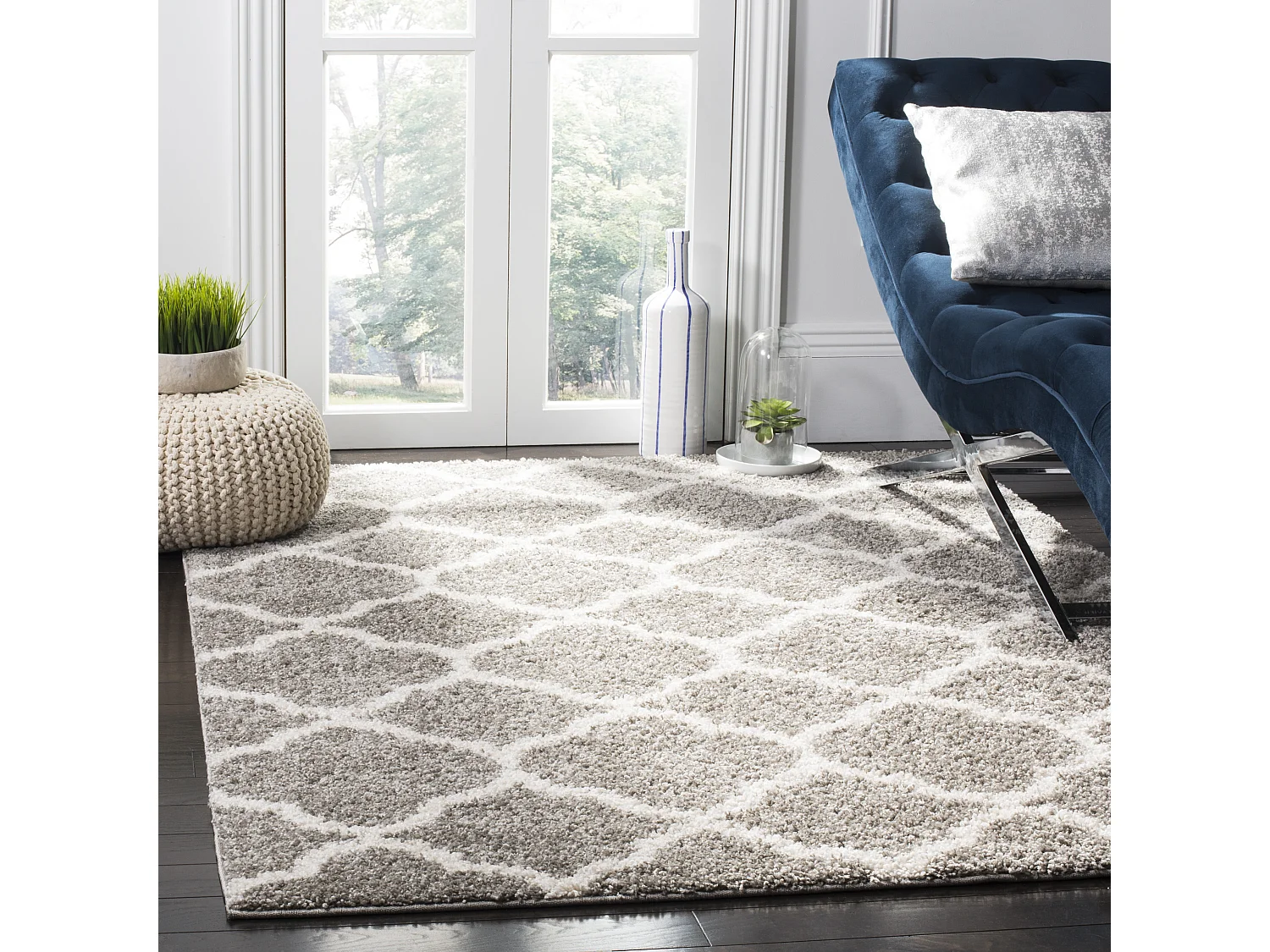 Tapis Gris/Neutre 122 X 183 cm - Yasmin