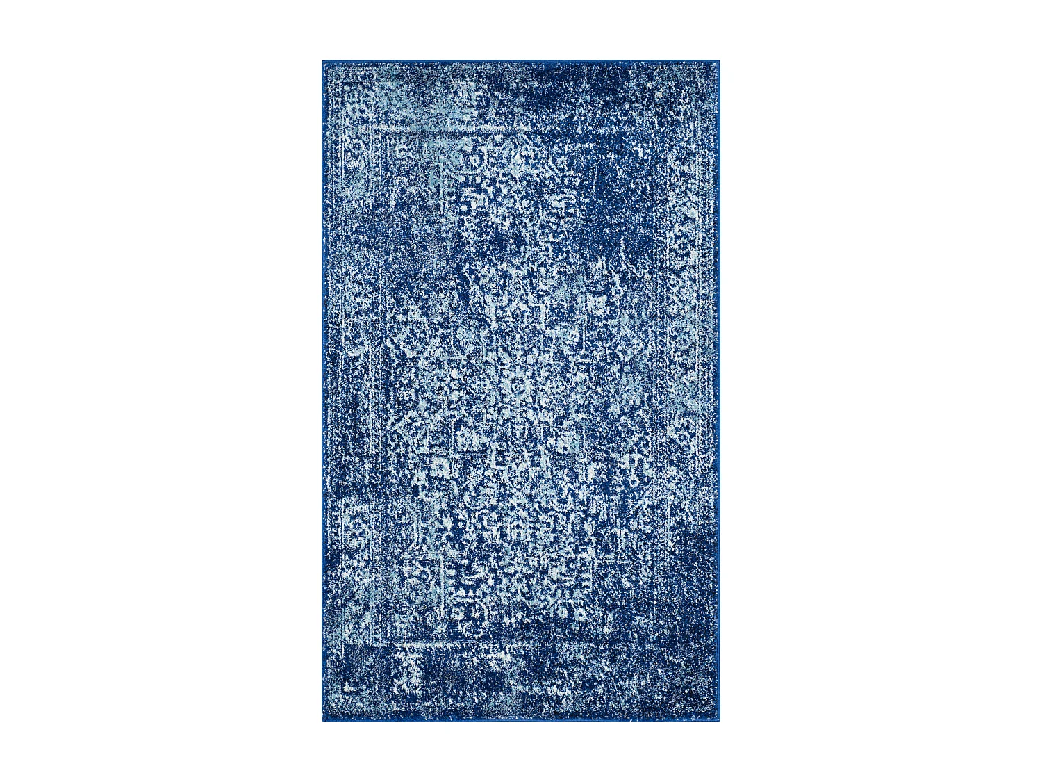 Tapis Bleu Marine/Neutre 91 X 152 cm - Aria