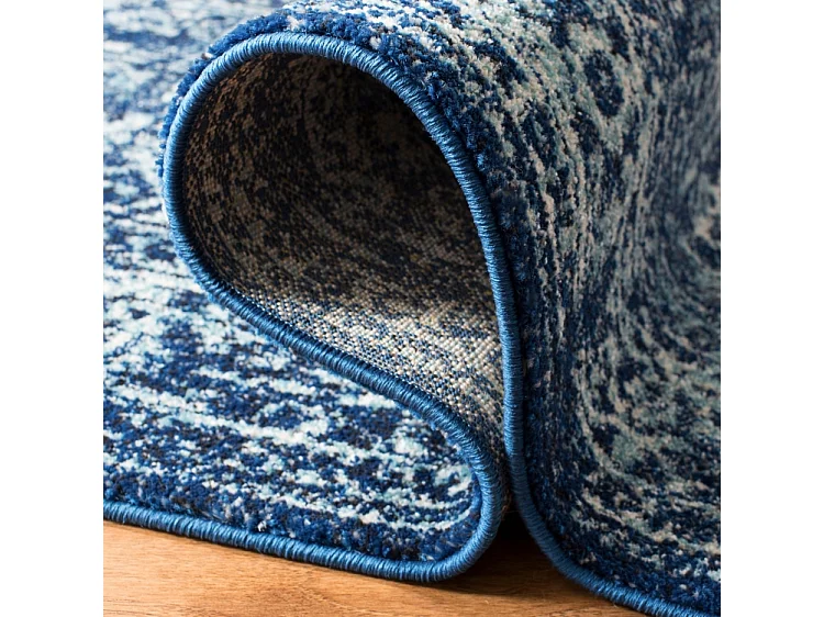Tapis Bleu Marine/Neutre 91 X 152 cm - Aria