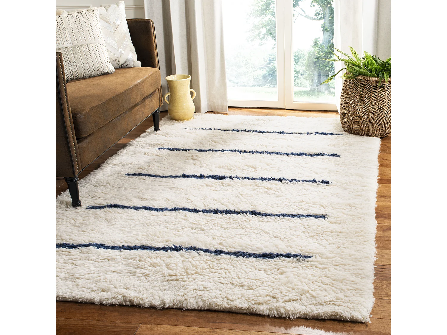 Tapis Neutre/Bleu 160 X 229 cm - Jacinta
