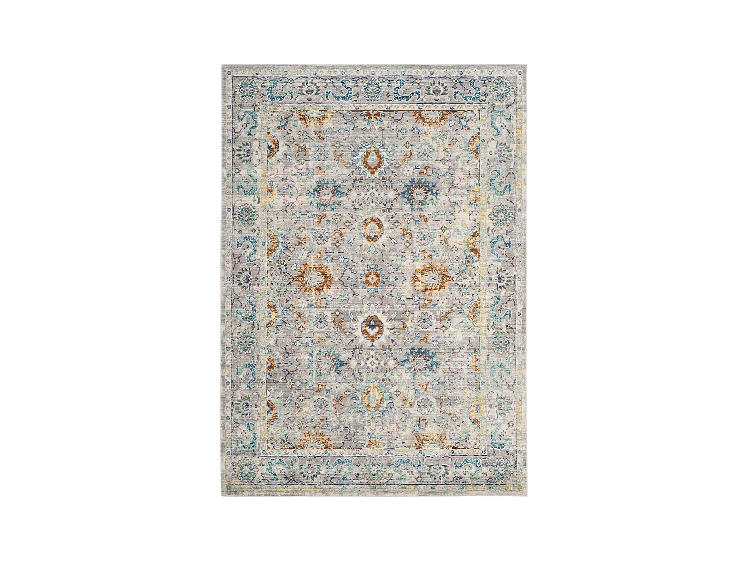Tapis Gris/Multicolore 152 X 244 cm - Karine