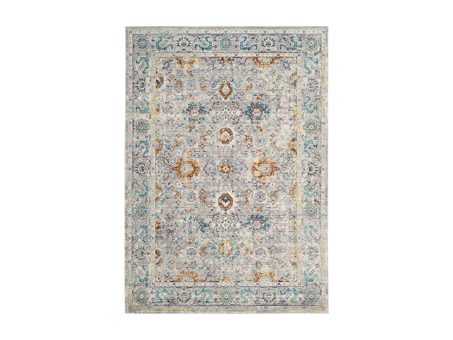 Tapis Gris/Multicolore 152 X 244 cm - Karine