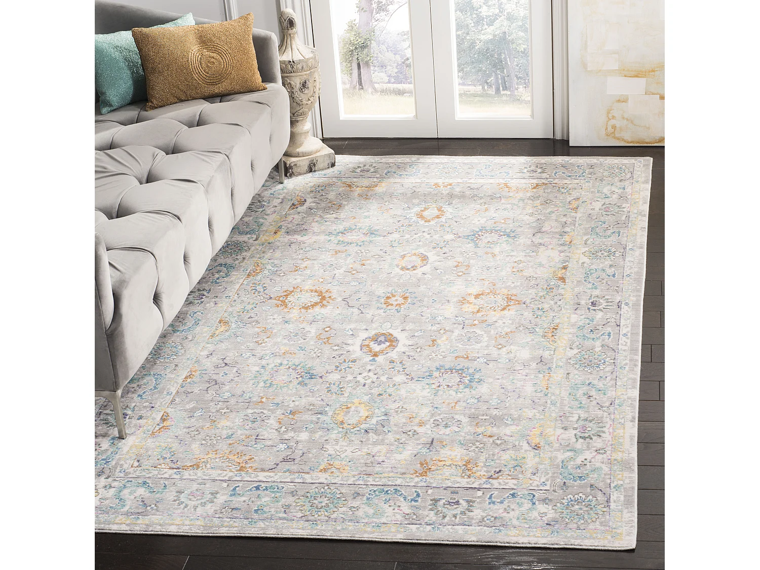 Tapis Gris/Multicolore 152 X 244 cm - Karine