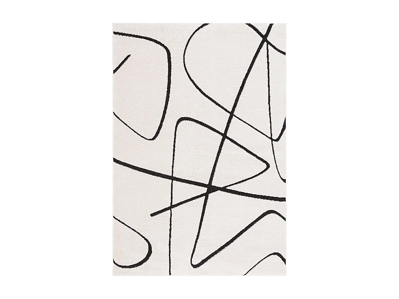 Tapis Ivoire/Noir 122 X 183 cm - Beatrix