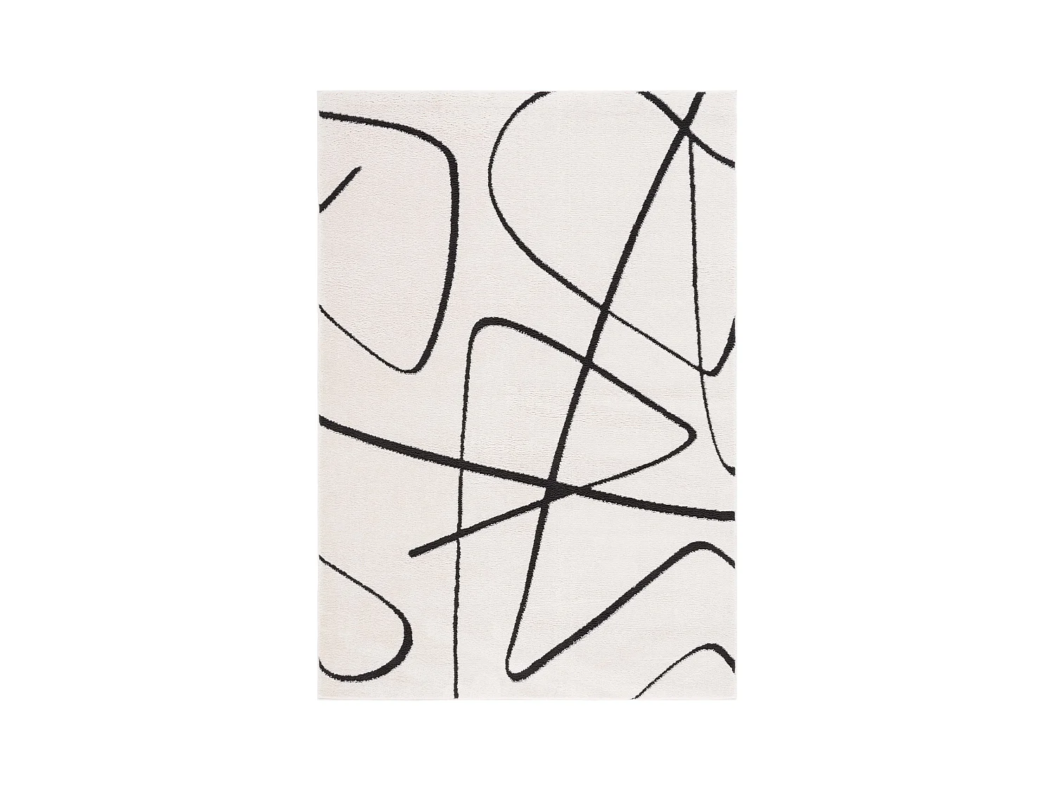 Tapis Ivoire/Noir 122 X 183 cm - Beatrix