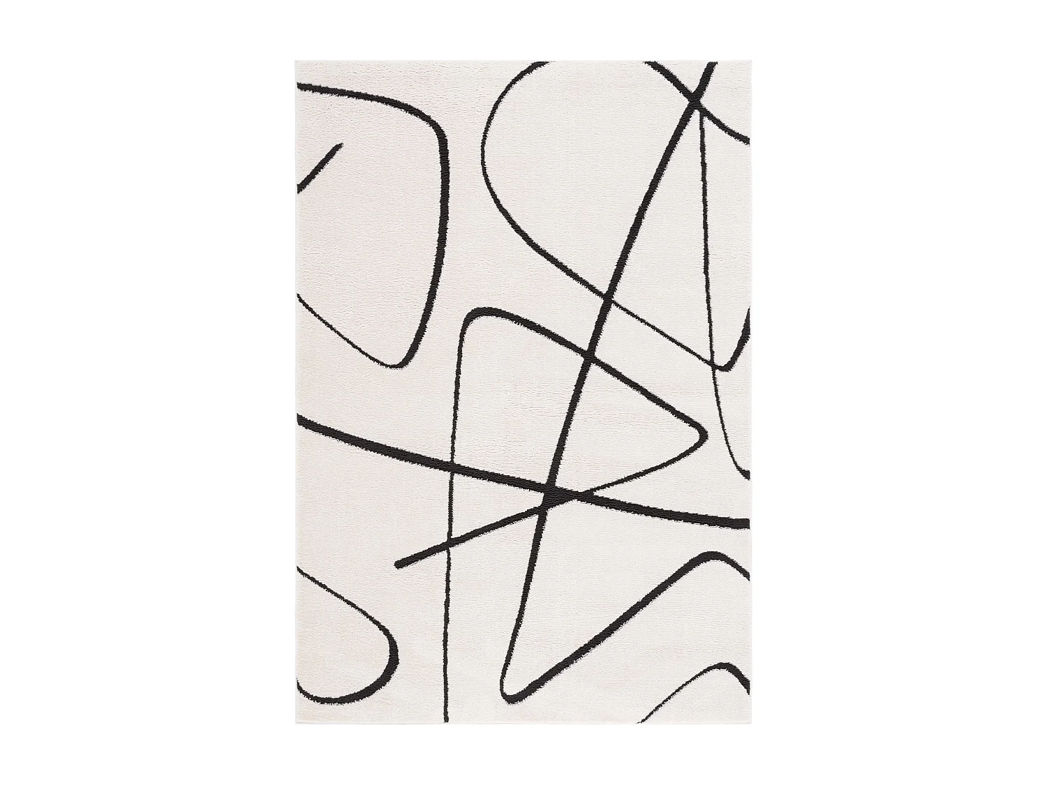 Tapis Ivoire/Noir 122 X 183 cm - Beatrix