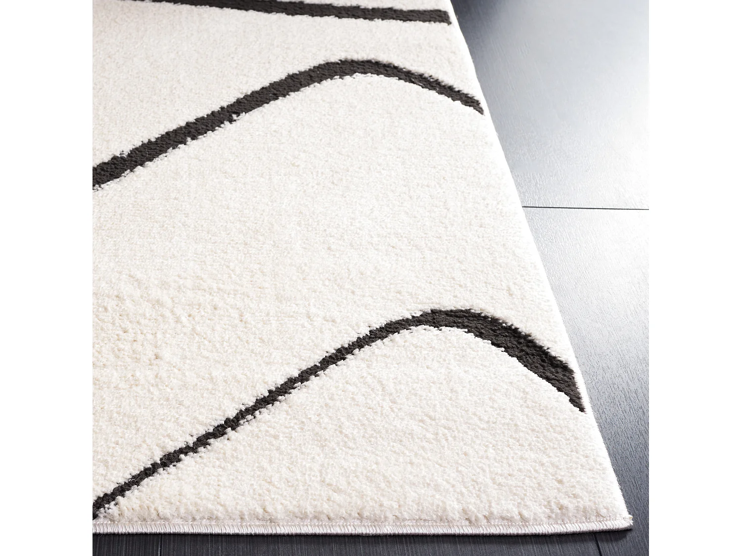 Tapis Ivoire/Noir 122 X 183 cm - Beatrix