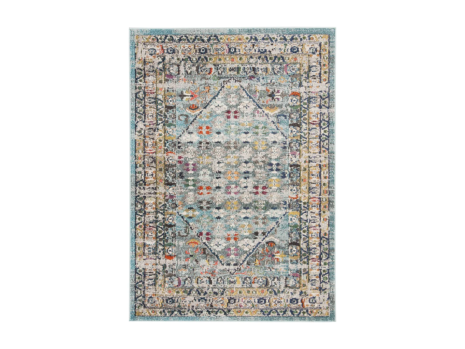 Tapis Bleu/Gris 122 X 170 cm - Ryleigh