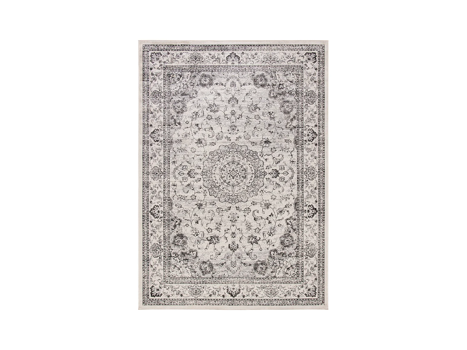Tapis Neutre/Blanc 122 X 183 cm - Luciana