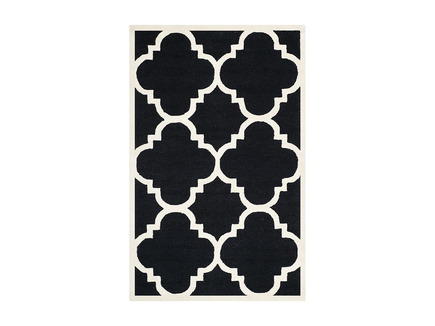 Tapis Noir/Neutre 122 X 183 cm - Lenora