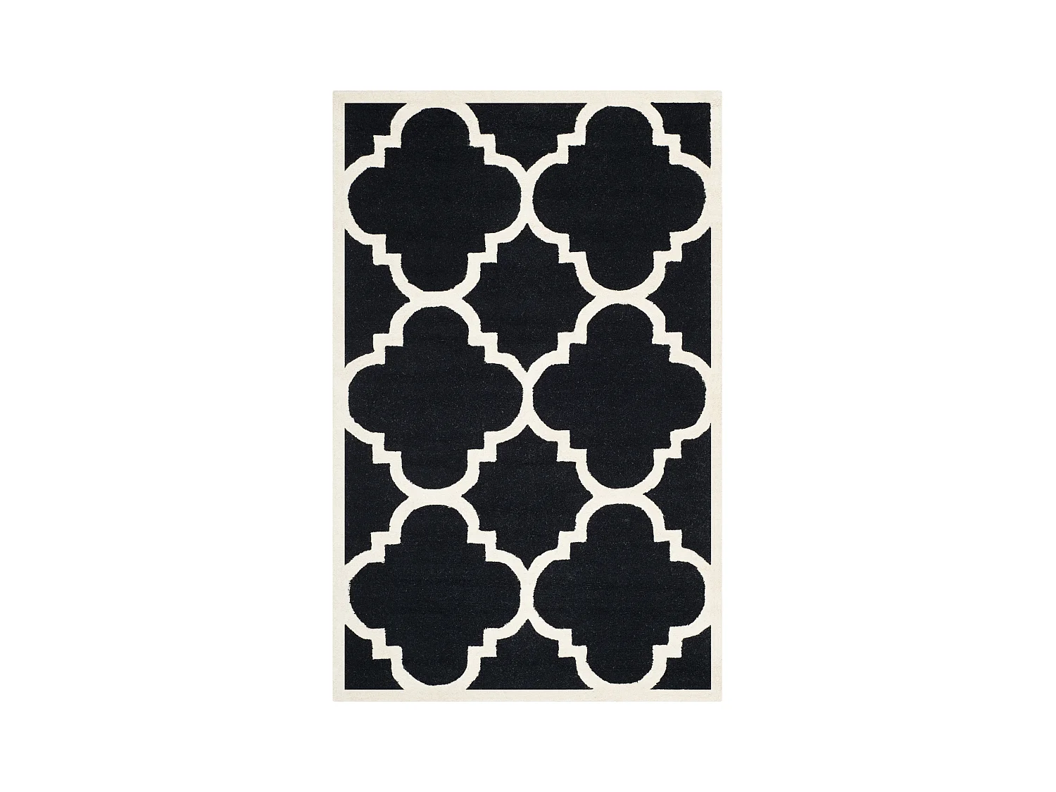 Tapis Noir/Neutre 122 X 183 cm - Lenora