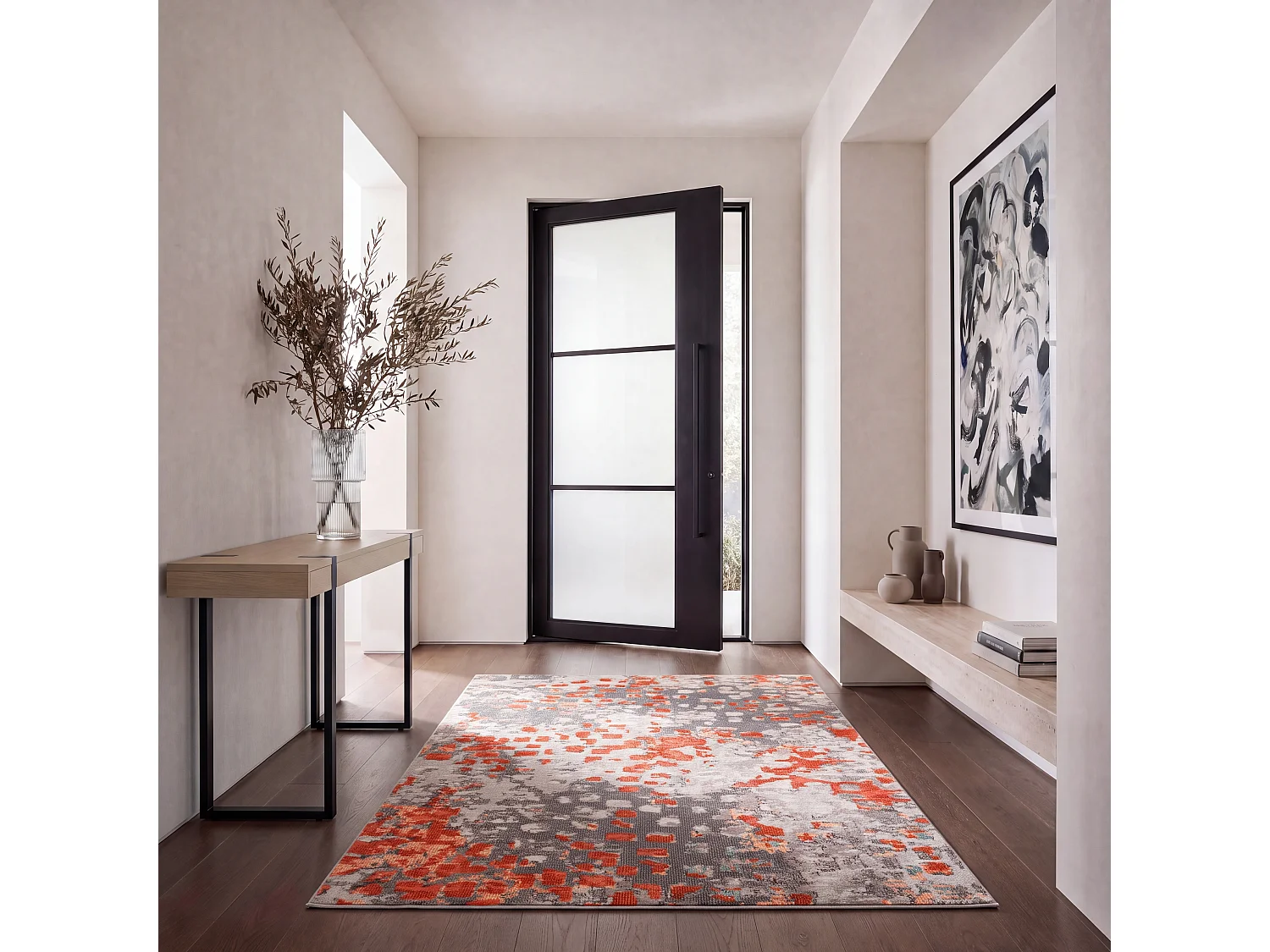 Tapis Gris 91 X 152 cm - Paisley